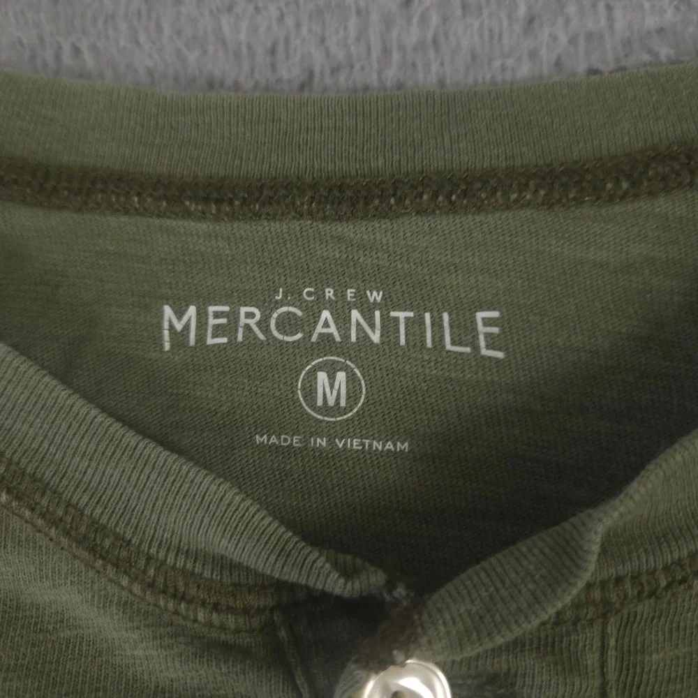 LOT OF 2 J.Crew Shirt Mens M Multi Garment-Dyed Henley Polo Cotton Mercantile